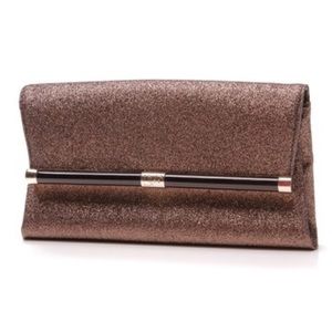 Diane von Furstenberg Bronze Brown Glitter Clutch